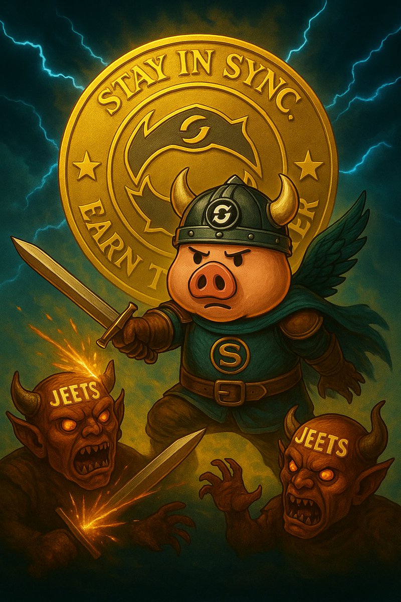 HAMSync's tweet photo. ⚔️ The Guild WILL Stand Strong. ⚔️

The HAMSync warriors will defend $SYNC against the jeets and the non-believers.
A community for the grinders!

Only the loyal move forward.
Stay in Sync. Earn together.

🐖 $SYNC Launch coming.
🌐 https://t.co/StaLGXeRqp
📲 https://t.co/6QAkhOIQFj

#HAMSync #HAMily