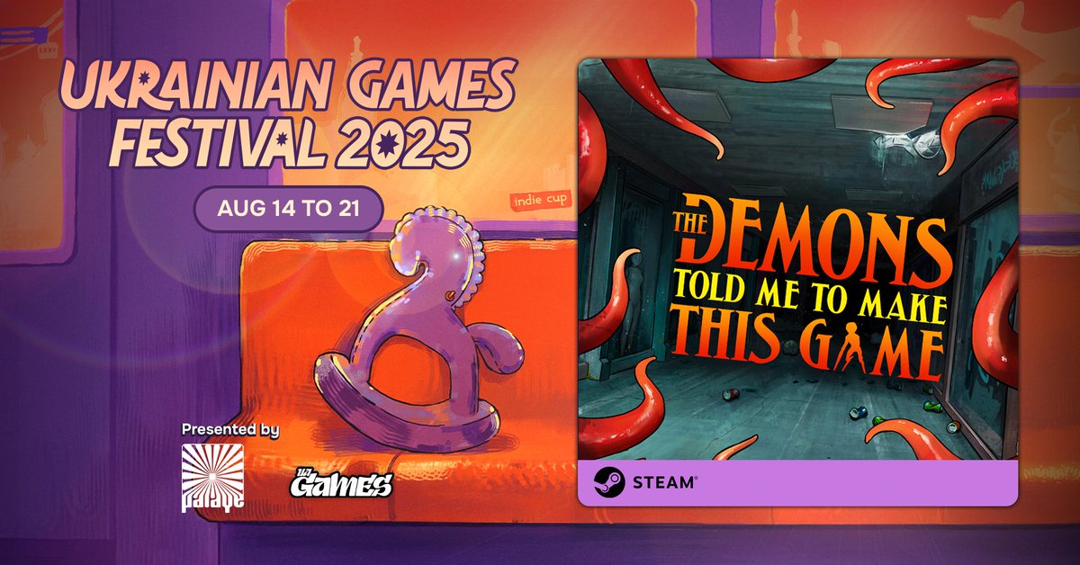 The Demons Told Me to Make This Game is taking part in the Ukrainian Games Festival 2025, hosted by
<a href="/ukrainiangames/">Ukrainian Games 🇺🇦</a>! thank you for this opportunity, guys 💙💛
