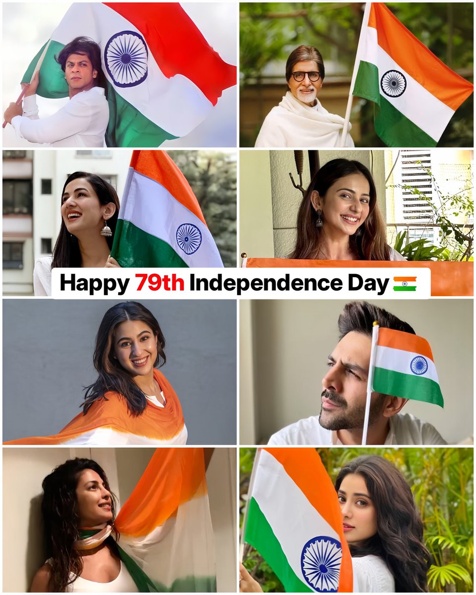 FilmiSpark's tweet photo. Happy Independence Day 🇮🇳❤️ https://t.co/U7C8uVSbmj