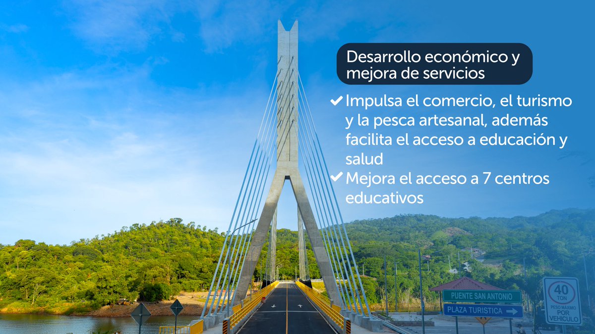 CEL_ElSalvador's tweet photo. Con ingeniería de alto nivel, asegura tránsito seguro todo el año, impulsa el turismo, fortalece el comercio y eleva la calidad de vida de miles de salvadoreños. 🇸🇻 https://t.co/J7WB7uane3