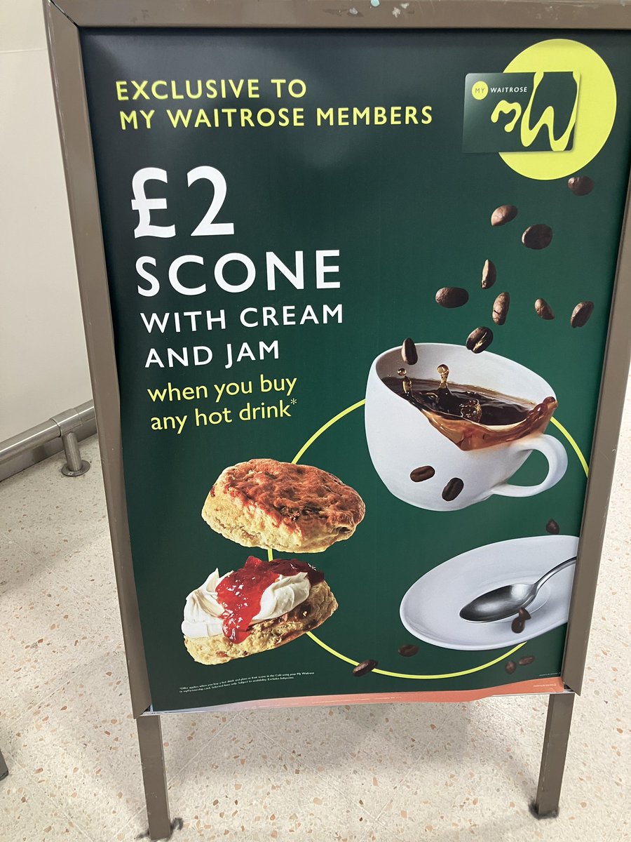 FionaFloyd's tweet photo. Oh dear @waitrose  fancy displaying this in your Truro branch! You really should know by now that it’s #JamFirst in Cornwall….and that cream appears to be whipped not clotted. Must Do Better!! https://t.co/yH8ZbAkM1P