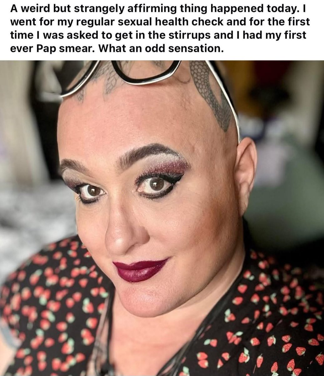 Men 👏 can't 👏 have 👏 PAP 👏 smears 👏because 👏 they 👏 don't 👏 have 👏 a fucking 👏 cervix!👏