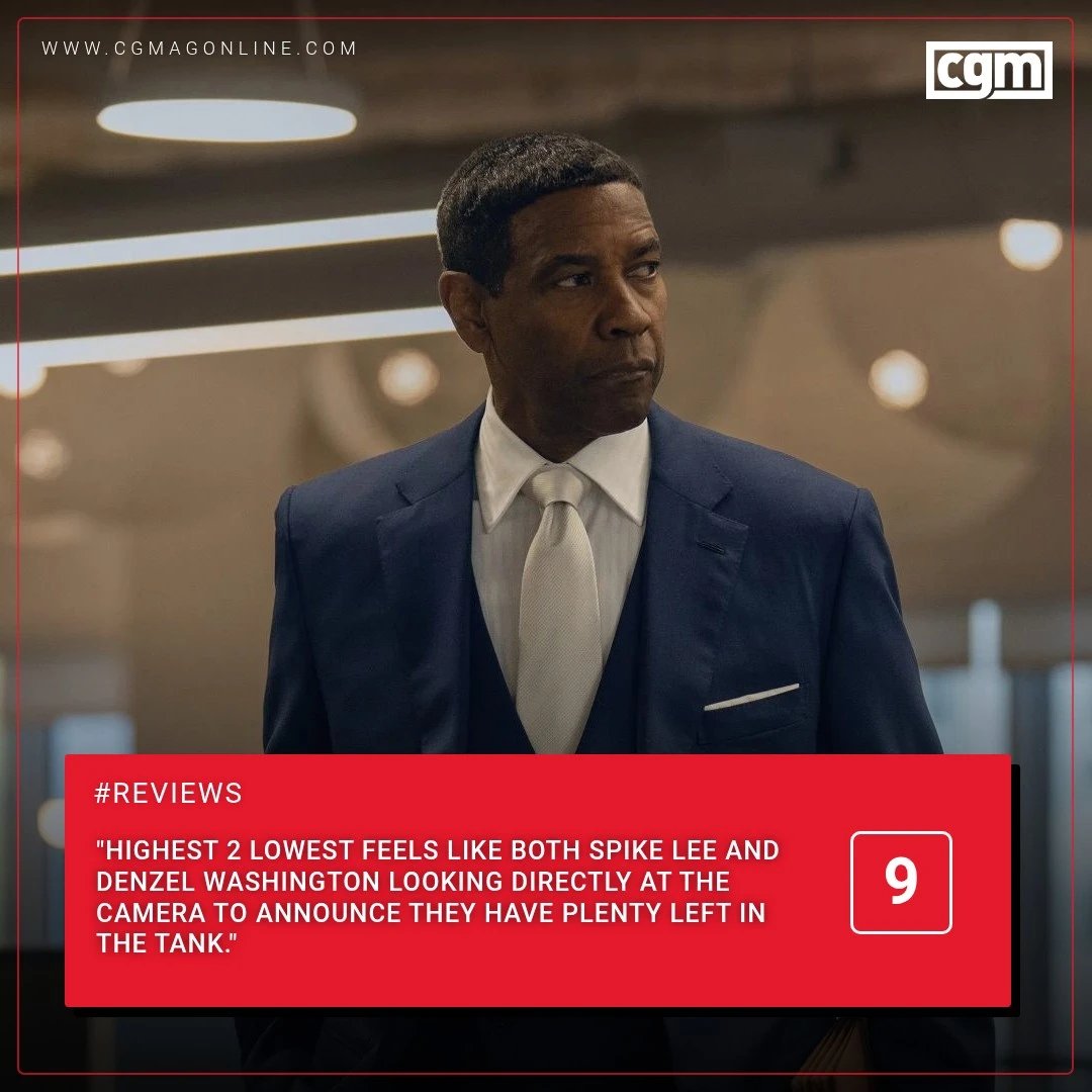 CGMagonline's tweet image. &quot;Highest 2 Lowest feels like both Spike Lee and Denzel Washington looking directly at the camera to announce they have plenty left in the tank.&quot;

cgmagonline.com/review/movie/h…

#Highest2Lowest #SpikeLee
