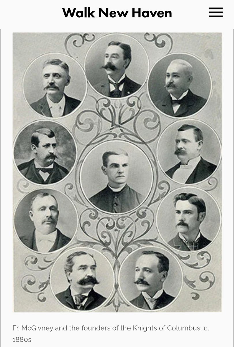 Today's date in #NewHaven history: Aug. 14, 1890- Just 2 days after his 38th birthday, Father Michael McGivney passes away of pneumonia. A few years earlier he'd founded Catholic fraternal organization Knights of Columbus at St. Mary's Church in New Haven.
walknewhaven.org/st-marys-church