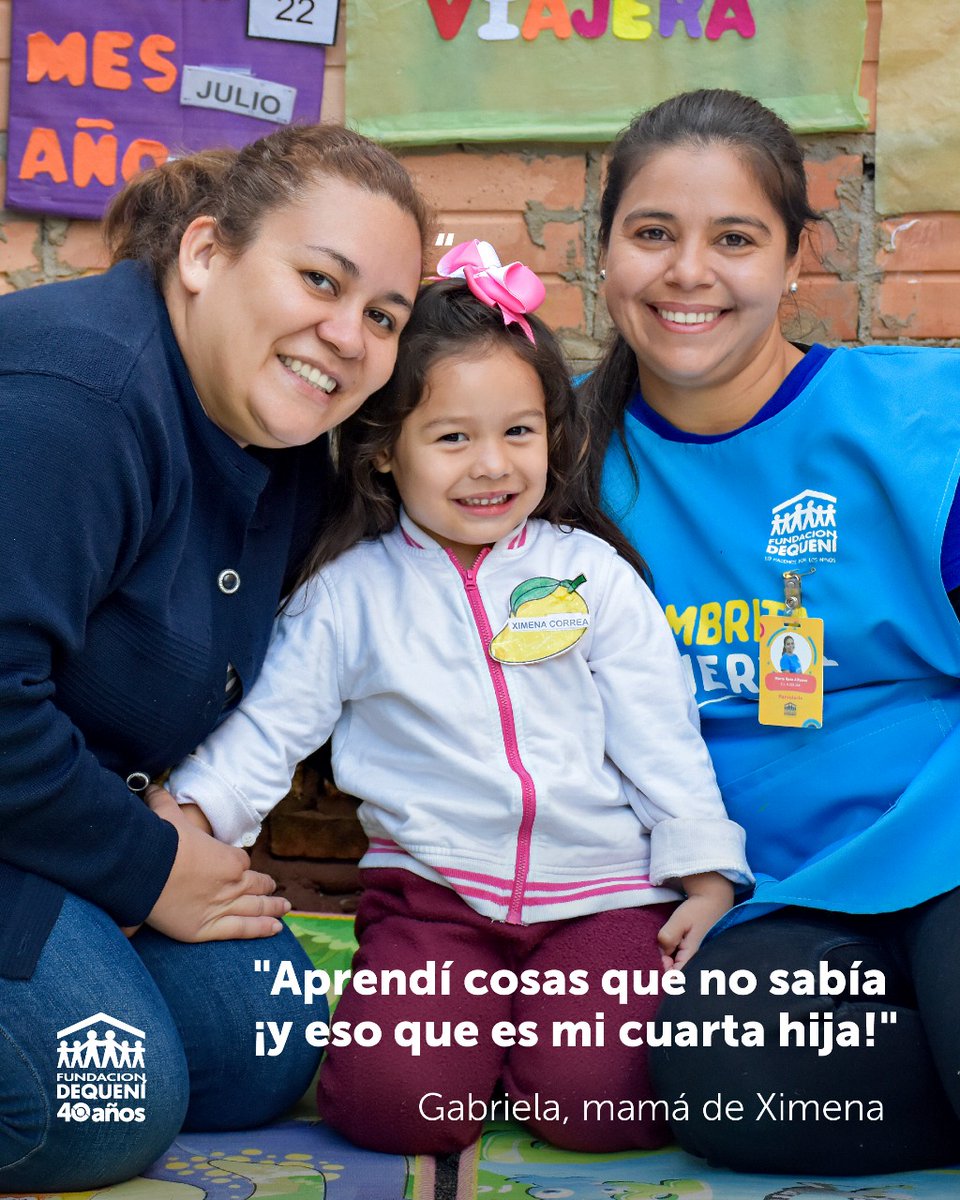 𝗧𝗲𝘀𝘁𝗶𝗺𝗼𝗻𝗶𝗼 | Gabriela empezó de nuevo con Ximena. Después de criar a cuatro hijos adolescentes, descubrió que aún tenía mucho por aprender como mamá. ❤➡Conocé su historia: bit.ly/4mbAENz
Dequení, lo hacemos por los niños.
#Dequení40años
#TestimoniosDequení