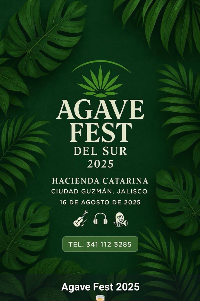 AgavesPro's tweet photo. 📷 ¡No te pierdas el Agave Fest de Ciudad Guzmán! 📷 Este 16 de agosto de 2025,📷 Con más de 70 etiquetas y 35 marcas participantes, será una experiencia inolvidable para profesionales y amantes del agave.📷📷
#AgaveFest #Tequila #CulturaAgavera
https://t.co/92Kdabp2LA https://t.co/FlO7VBzWJt