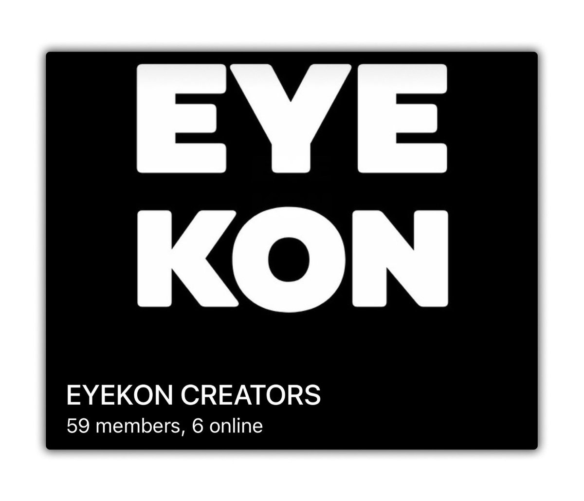 EYEKON is home to 50+ Creators that are all focusing on perfecting their craft.

We’re here to help amplify that.

Who’s next?