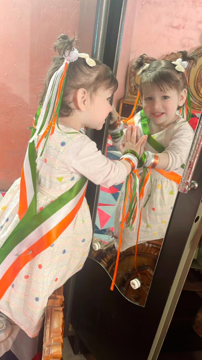 आज़ादी के सुरूर से सरशार प्यारी "आयज़ल" 
🇮🇳❤️🇮🇳
#IndependenceDay2025