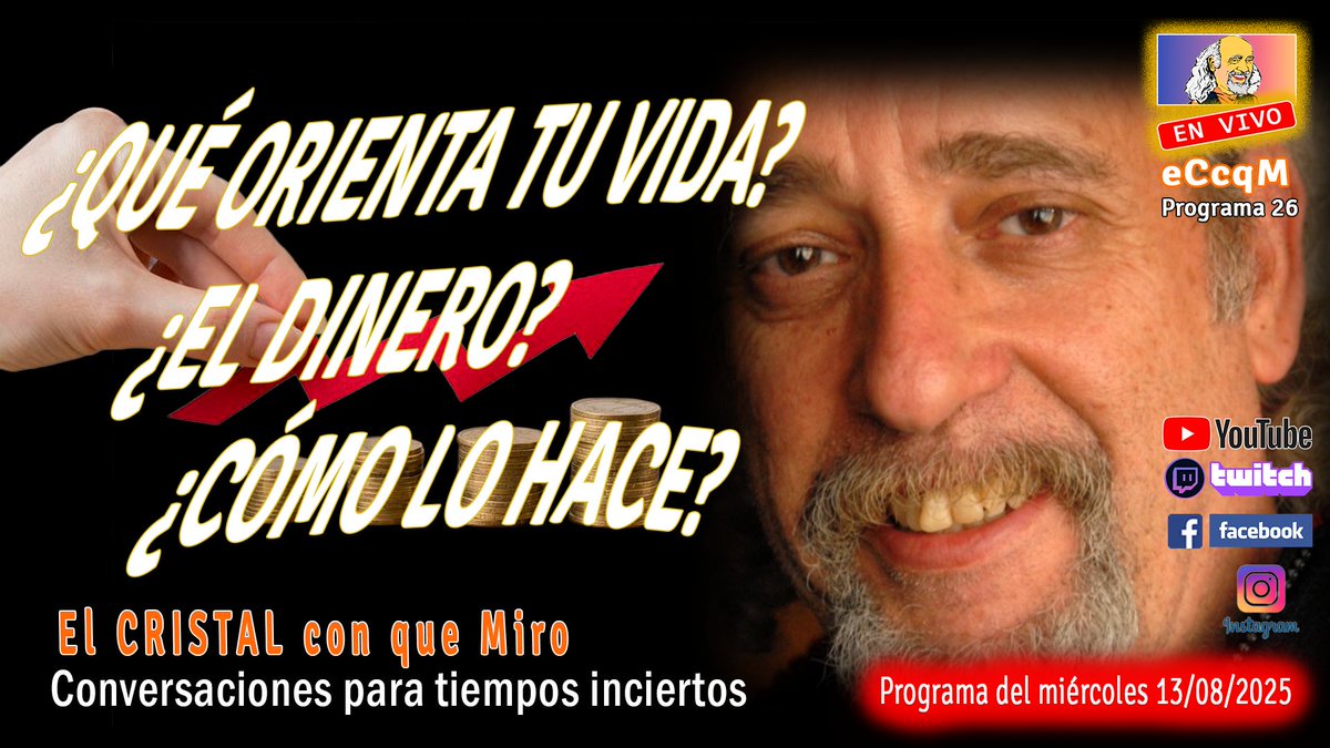 jgossa's tweet photo. ✨¿Qué orienta tu vida? ¿El dinero? ¿Cómo hace? (Parte 1)💎El poder invisible que moldea tu vida - P26
https://t.co/1Llq6RRUMz https://t.co/RImp6G2GgU
