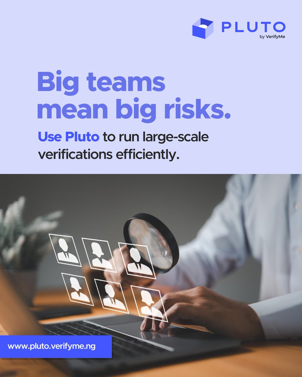 plutobyvmn's tweet photo. Reduce fraud and boost trust across your hiring funnel.

#HireWithConfidence #BackgroundCheck #EmployeeVerification #SecureHiring #HRNigeria #DigitalTrust #BackgroundChecks #SmartHiring #IdentitySecurity #VerifyMe https://t.co/4CG7xWxiVx