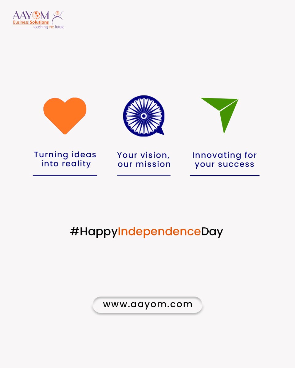 aayom's tweet photo. Freedom to dream big. Freedom to build brands that last. 

This Independence Day, let’s craft a future where Indian businesses shine on the world stage. https://t.co/4ndKgj28jf