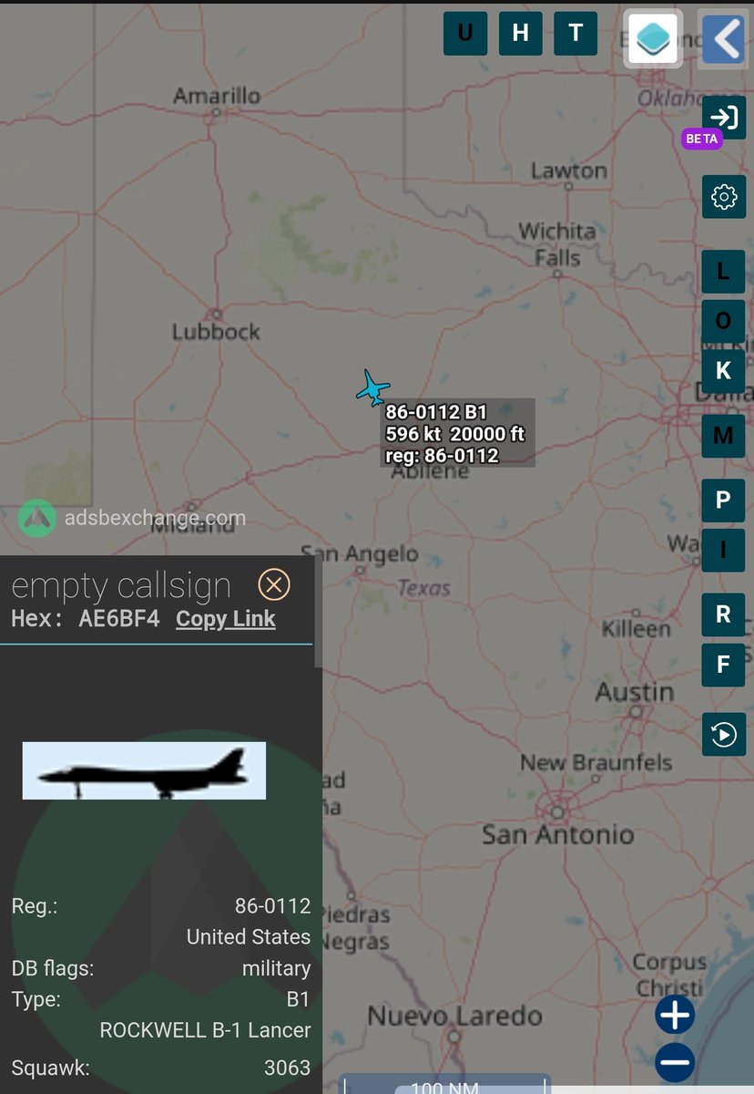 1776Girl (@sipjack1776) on Twitter photo B-1B Lancer
#AE6BF4
86-0112
Out of Dyess AFB
<a href="/Borrowed7Time/">Johnny Gemini</a> <a href="/JasonZicker/">Jason</a> <a href="/toystark6886/">toystark6886</a> <a href="/MRAIDANya/">aidan_the_mystery_man</a> <a href="/Saint1Mil/">Saint1</a> B-1B Lancer
#AE6BF4
86-0112
Out of Dyess AFB
<a href="/Borrowed7Time/">Johnny Gemini</a> <a href="/JasonZicker/">Jason</a> <a href="/toystark6886/">toystark6886</a> <a href="/MRAIDANya/">aidan_the_mystery_man</a> <a href="/Saint1Mil/">Saint1</a>