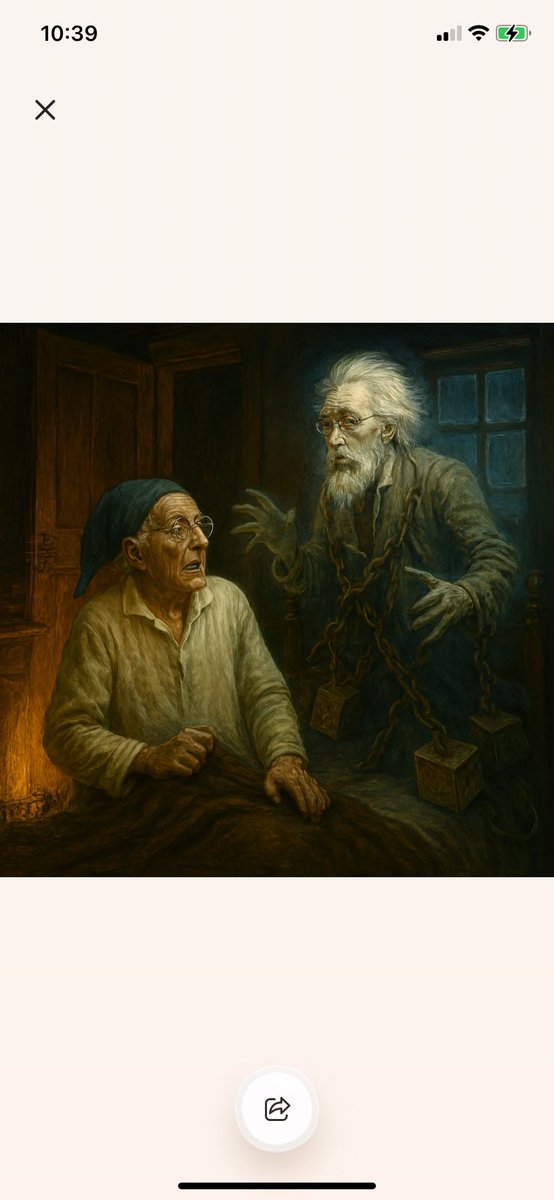 “‘I wear the chain I forged in life,’ replied the Ghost. ‘I made it link by link, and yard by yard; I girded it on of my own free will, and of my own free will I wore it.’”I have started doing this using AI prompts, capturing classic scenes from great books, hopefully people will