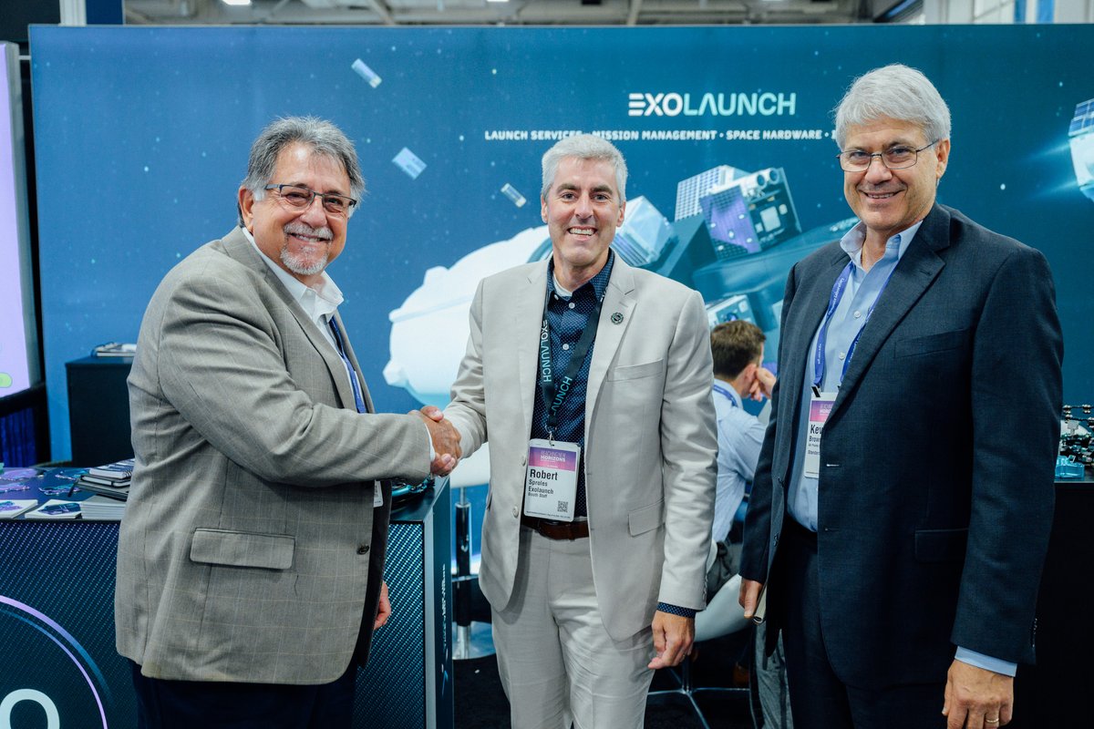 Celebrating our new partnership with <a href="/Exolaunch/">Exolaunch</a> at #SmallSat2025! Together, we’re bringing more access &amp; options to satellite customers worldwide. Full story: tinyurl.com/allpointsexola… 
#SpacePrep #AllPoints #SpaceLaunch