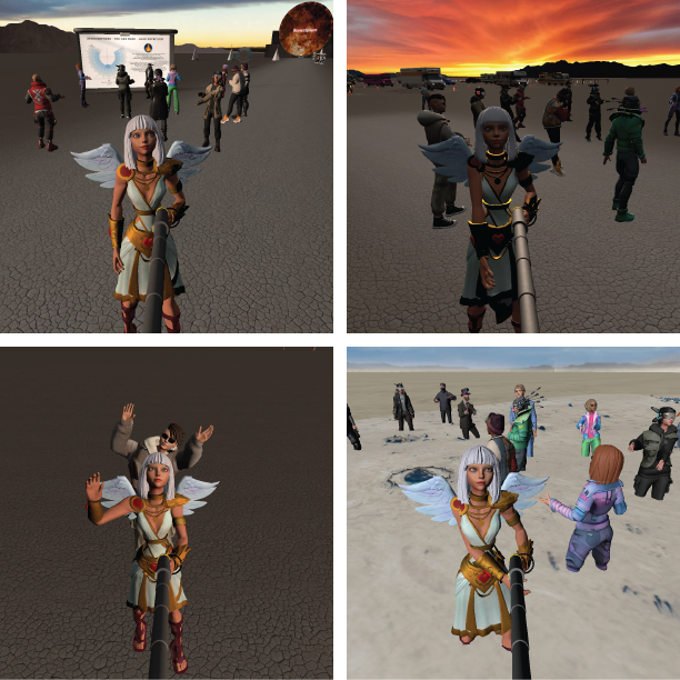 iraxlab's tweet photo. Kicked up some digital dust at BurnerSphere today 🏜🔥 — the official Virtual Burning Man experience.
Wild art, wild people, zero sunscreen needed. ✨
#iraxlab #BurningMan #VirtualBurningMan #BurnerSphere #XNight #ImmersiveX
Run by Athena Demos and Doug Jacobson https://t.co/kP6EUminQk