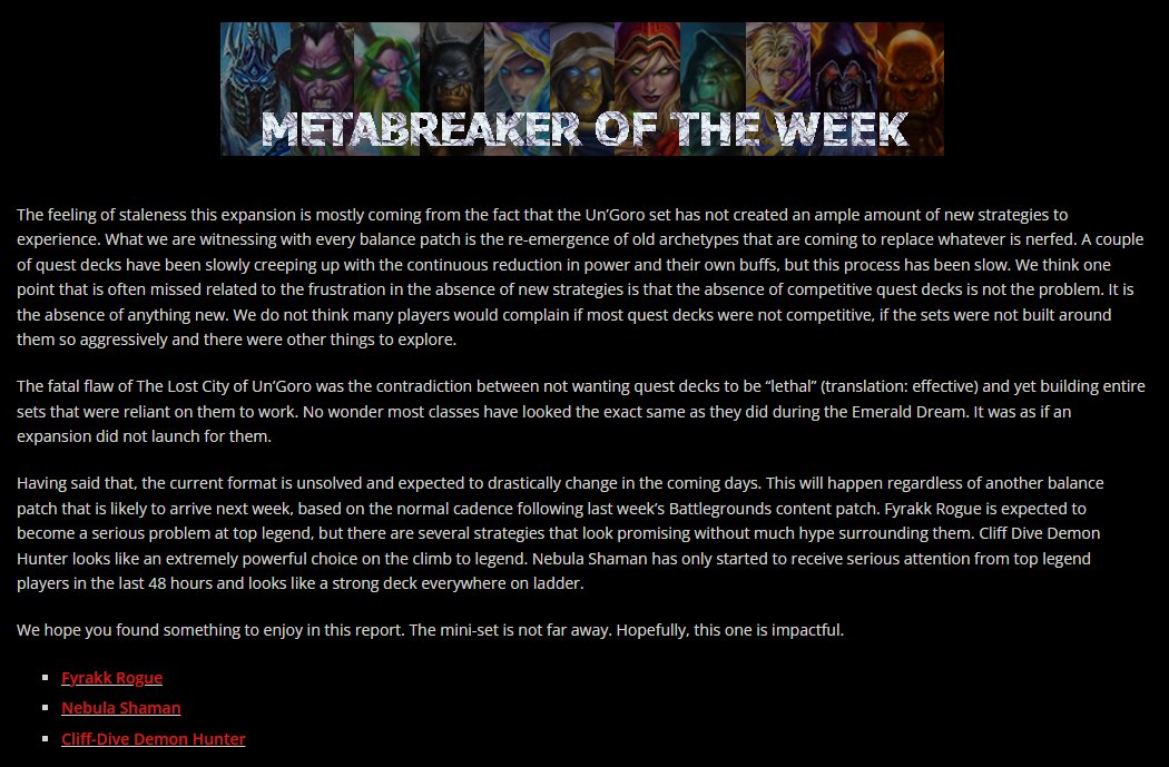 James Brennan (@jambrehs) on Twitter photo The 3 decks I streamed this week vs the 3 metabreakers reported by <a href="/ViciousHS/">Vicious Syndicate</a> in the Data Reaper Report today 🤔🤔🤔 The 3 decks I streamed this week vs the 3 metabreakers reported by <a href="/ViciousHS/">Vicious Syndicate</a> in the Data Reaper Report today 🤔🤔🤔