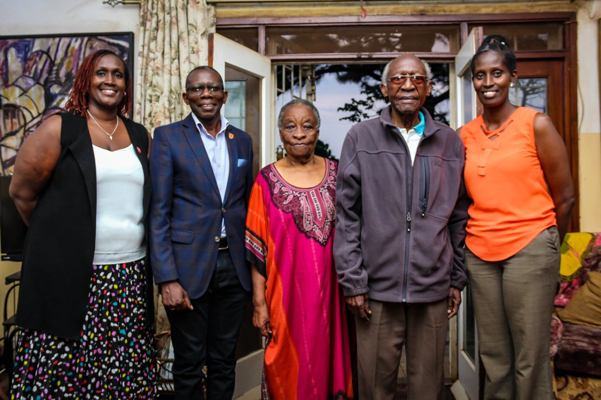 We are honoured to have visited Prof. Edward Mugambi, an esteemed alumnus of KCB &amp; trustee of the OBC, at his home in Makindye. His dedication to the Budo community is a constant source of inspiration to us. 

Gakyali Mabaga! #Budonian