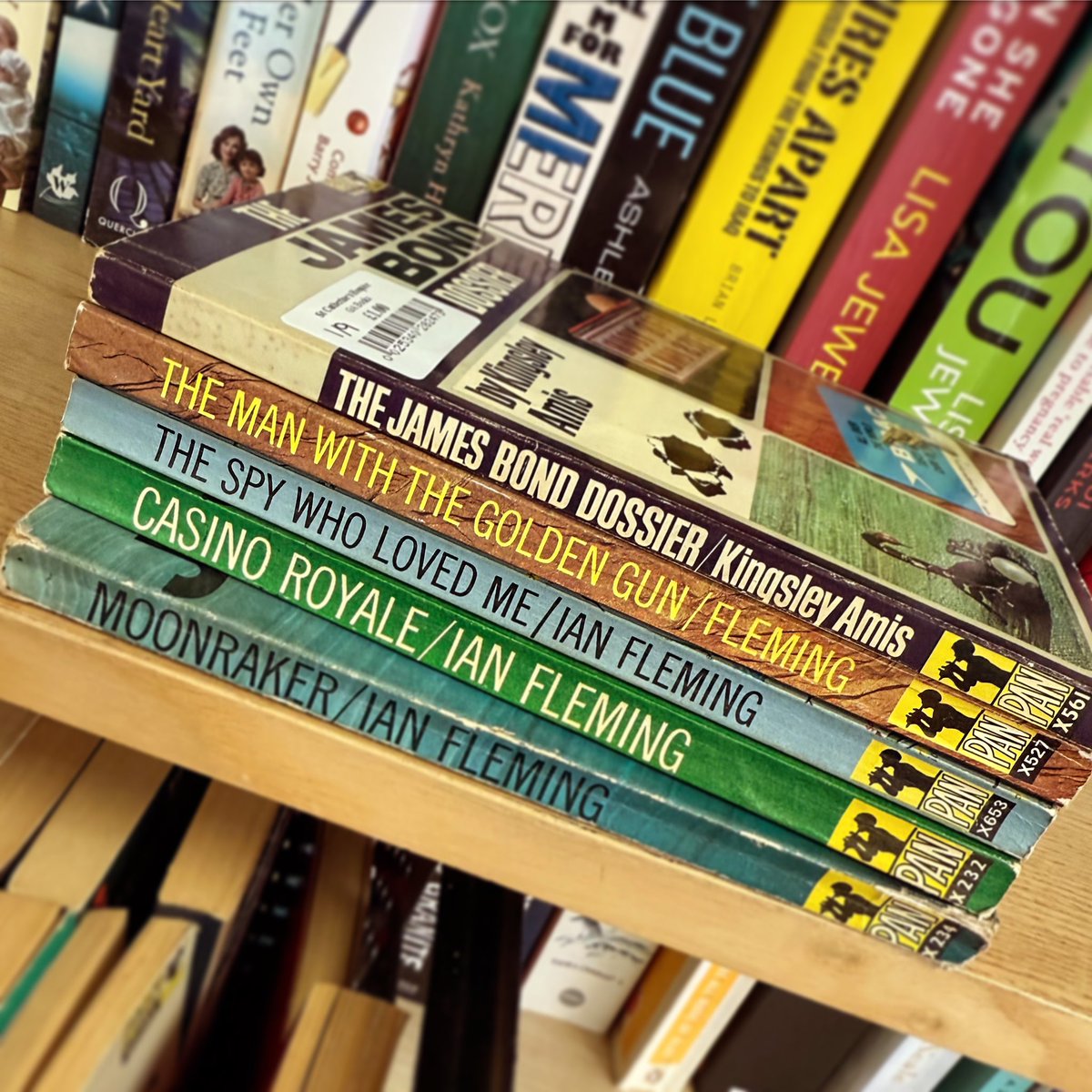 “Do you have any of these…?!”
You know it’s love when the other half is sending photos of #JamesBond books he has found while out and about!