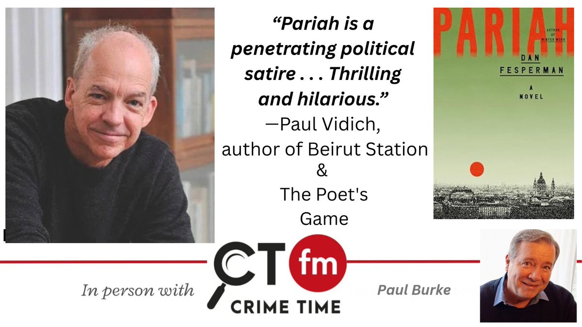 Paul Burke (@paulodaburka) on Twitter photo New: DAN FESPERMAN chats <a href="/CrimeTimeUK/">Crime Time</a> FM about spy thriller PARIAH <a href="/AAKnopf/">Alfred A. Knopf</a> <a href="/spybrary/">Spybrary</a> <a href="/Spymasterspod/">SpyMasters</a> <a href="/alex_gerlis/">Alex Gerlis</a> <a href="/isberryauthor/">I.S. Berry | THE PEACOCK AND THE SPARROW</a> <a href="/RAPriceAuthor/">Roger A Price</a> <a href="/nkolakowski/">Nick Kolakowski</a> <a href="/taniamalik/">Tania Malik</a> <a href="/ScottMBlackburn/">Scott Blackburn</a> <a href="/Duells06/">Tom Dooley -Recommender-In-Chief</a>
pod.fo/e/3089be
Apple.co/3znb7b5 New: DAN FESPERMAN chats <a href="/CrimeTimeUK/">Crime Time</a> FM about spy thriller PARIAH <a href="/AAKnopf/">Alfred A. Knopf</a> <a href="/spybrary/">Spybrary</a> <a href="/Spymasterspod/">SpyMasters</a> <a href="/alex_gerlis/">Alex Gerlis</a> <a href="/isberryauthor/">I.S. Berry | THE PEACOCK AND THE SPARROW</a> <a href="/RAPriceAuthor/">Roger A Price</a> <a href="/nkolakowski/">Nick Kolakowski</a> <a href="/taniamalik/">Tania Malik</a> <a href="/ScottMBlackburn/">Scott Blackburn</a> <a href="/Duells06/">Tom Dooley -Recommender-In-Chief</a>
pod.fo/e/3089be
Apple.co/3znb7b5