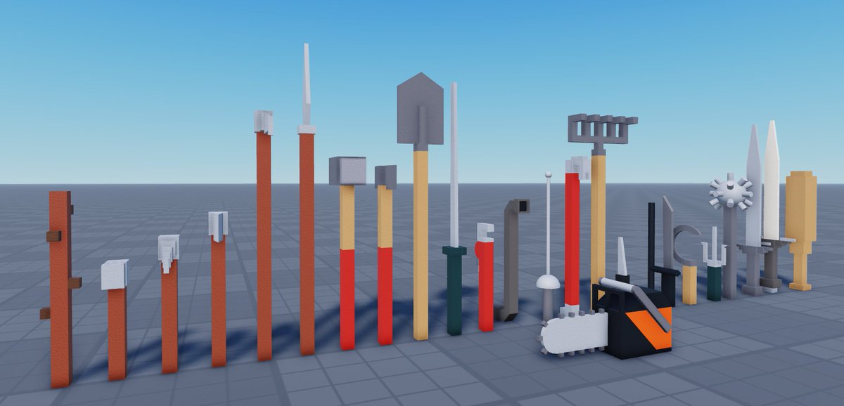 25 melee weapons / tools pack - commission