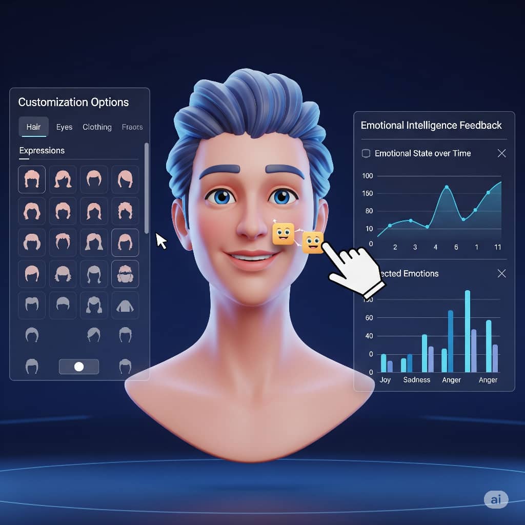 Godswil_Onchain's tweet image. 2/ The UX is seriously on point.

Customizing my avatar was just drag, drop, done and the emotional intelligence? 

Ava could actually sense my mood and adjust her tone like she gets me 😎
#VISUALAGENT #3D