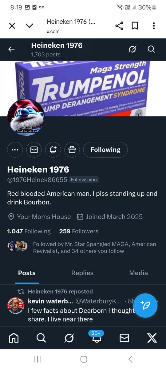 KJW (@hawkesbay69) on Twitter photo This patriot only has 259 followers let's get them some more please give <a href="/1976Heinek86655/">Heineken 1976</a> a F&R ๐ช๐ซถ๐๐ฅ๐ฏ๐บ๐ธ This patriot only has 259 followers let's get them some more please give <a href="/1976Heinek86655/">Heineken 1976</a> a F&R ๐ช๐ซถ๐๐ฅ๐ฏ๐บ๐ธ