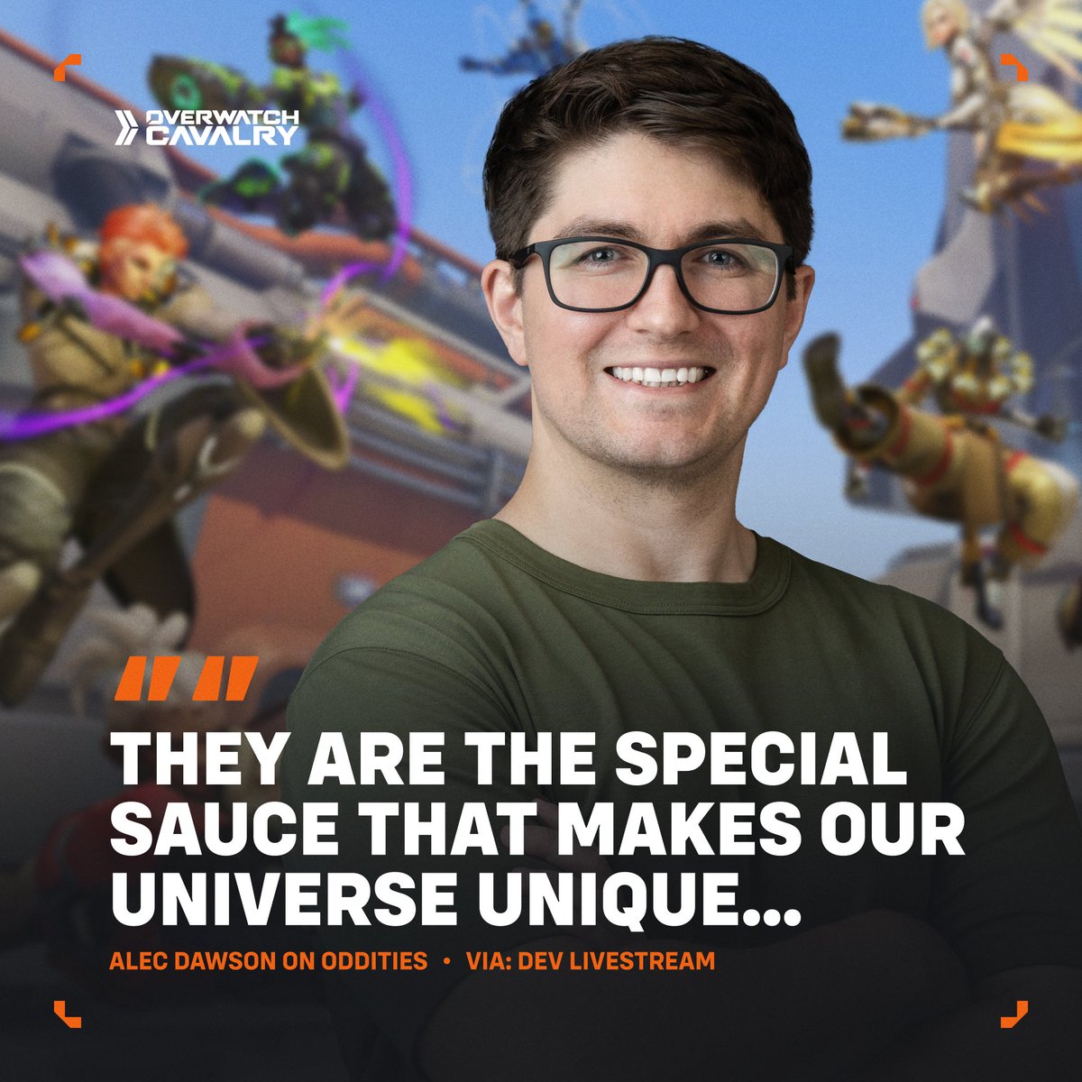 OWCavalry's tweet image. Addressing #Overwatch2's Hero Design Philosophy 👥

Amy Chen reports that claims about the team moving away from "oddballs" are false. Today, Alec Dawson reaffirmed that those characters are what make the franchise what it is.