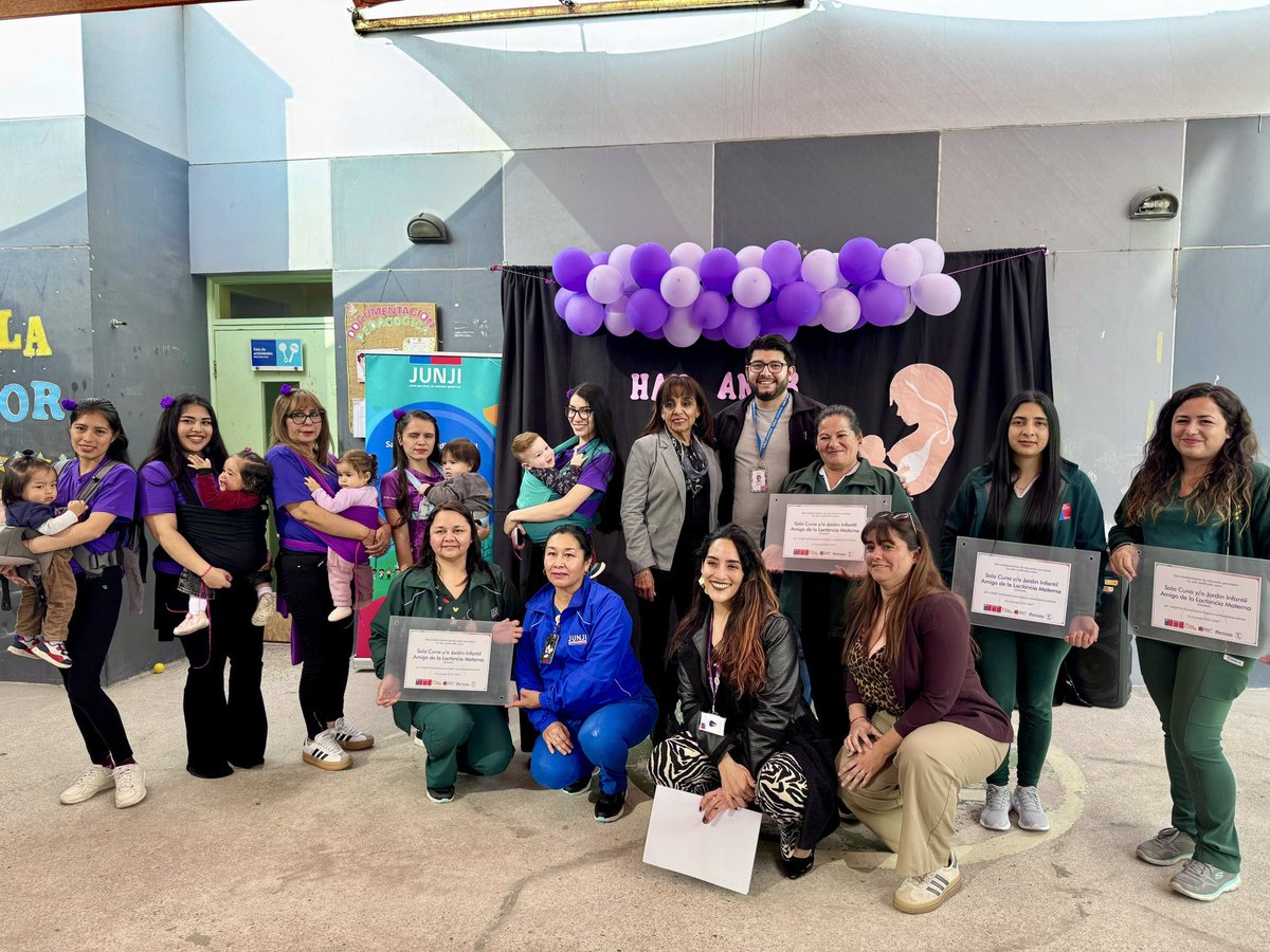 JanoRodriguez's tweet image. Cuatro jardines infantiles de JUNJI #Antofagasta fueron certificados como Amigos de la Lactancia Materna (JIALMA) 🍼💛
Promueven espacios seguros, privados y de apoyo para amamantar, fortaleciendo la educación con enfoque de derechos.
#LactanciaMaterna #PrimeraInfancia