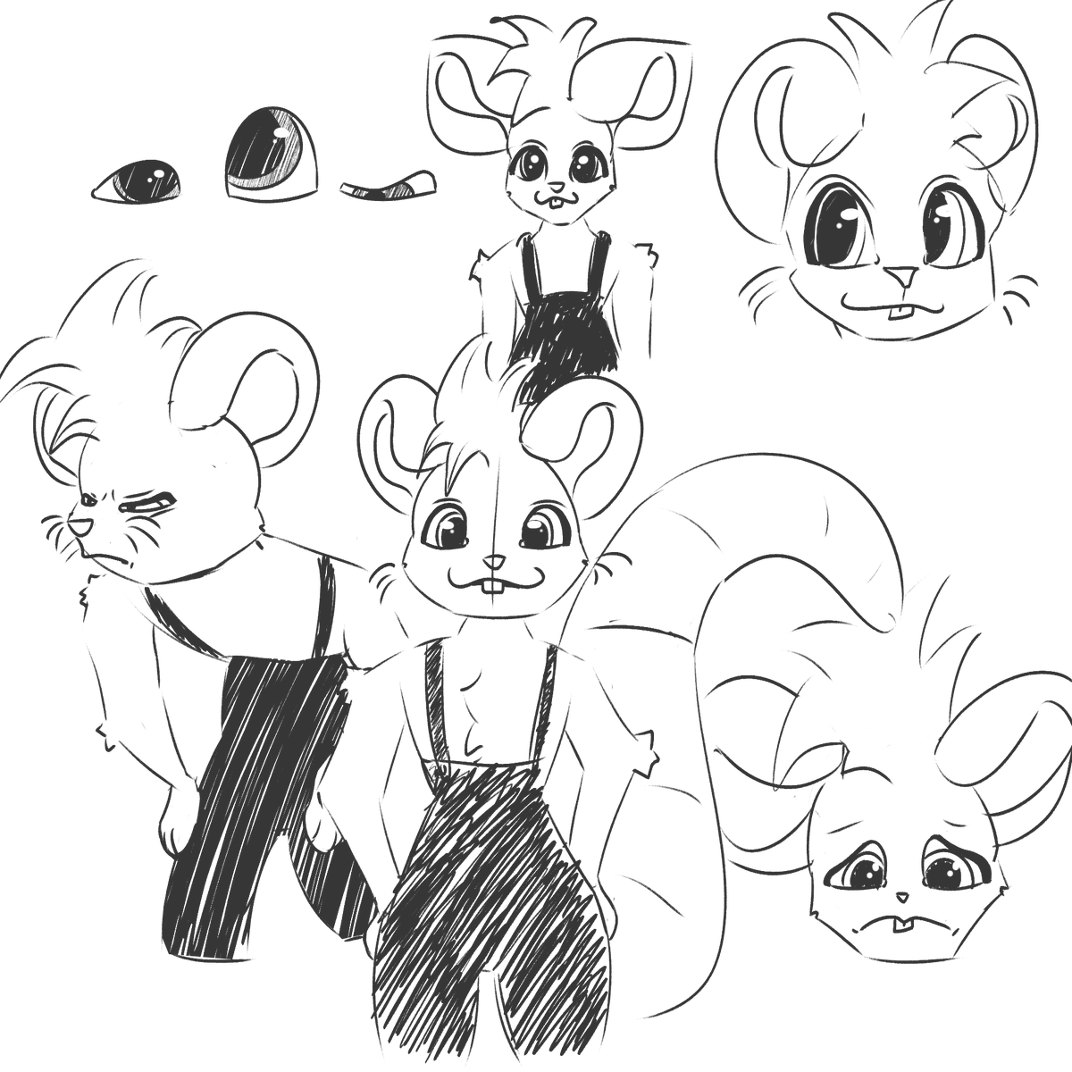 some expression practice with my sona :3