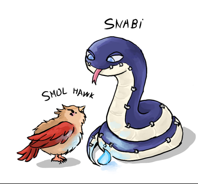 CultTea17's tweet photo. Silly🐍🐤

#dabihawks #MHA #BNHA #myart #art #fanart https://t.co/2oaPREqrml