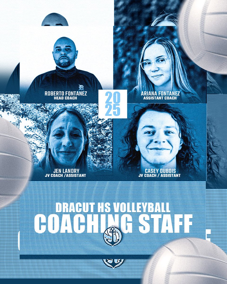 Middies_VB's tweet photo. ⚓ All Aboard for the 2025 Season! 🏐💙

🚢 Roberto Fontanez – Head Coach
🌊 Ariana Fontanez – Assistant Coach
🛟 Jen Landry – JV Coach / Assistant
⚓ Casey Dubois – JV Coach / Assistant

This crew is ready to set sail, navigate the waves 🌊💪 #DracutVolleyball #MiddiePride https://t.co/H1L9sw3rj1