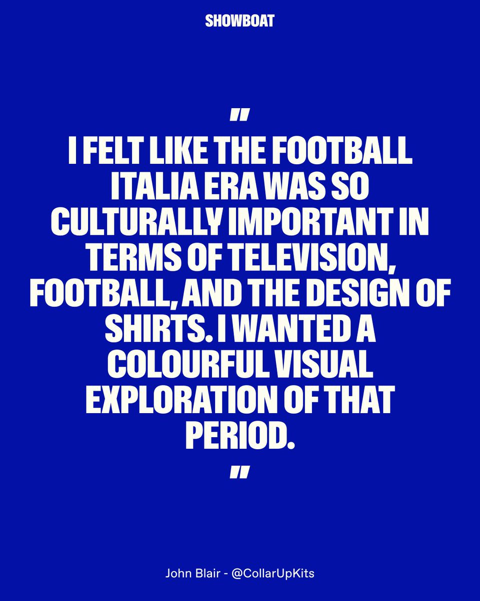 We sat down with the peerless <a href="/CollarUpKits/">CollarUpKits</a> recently for a chat about what made 90s Serie A so great. Clue: the kits had something to do with it.

It’s a great nostalgic chat we think you’ll love. 

➡️ showboat.world/blog