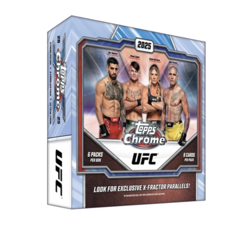 SOLELINKS's tweet image. Ad: 2025 Topps Chrome UFC Trading Card Mega Box on Scheels =&amp;gt; bit.ly/4fBWpUh