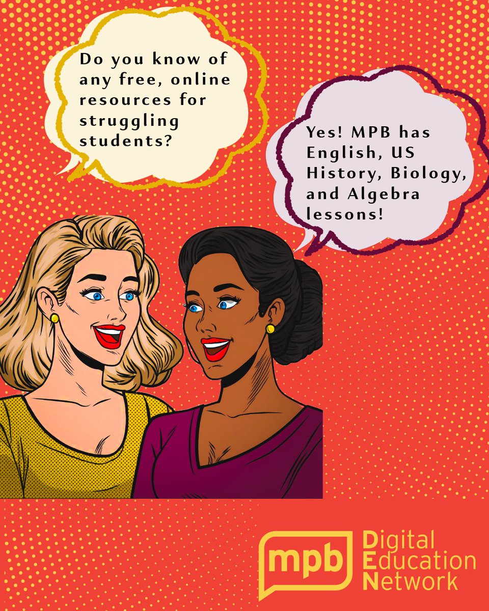 Teachers, have you ever had a student fall behind and not know where to turn? MPB’s Digital Education Network is the go-to support tool for parents, teachers, and students alike.

Catch up on core High School subjects like English, U.S. History, Biology, and Algebra — all taught