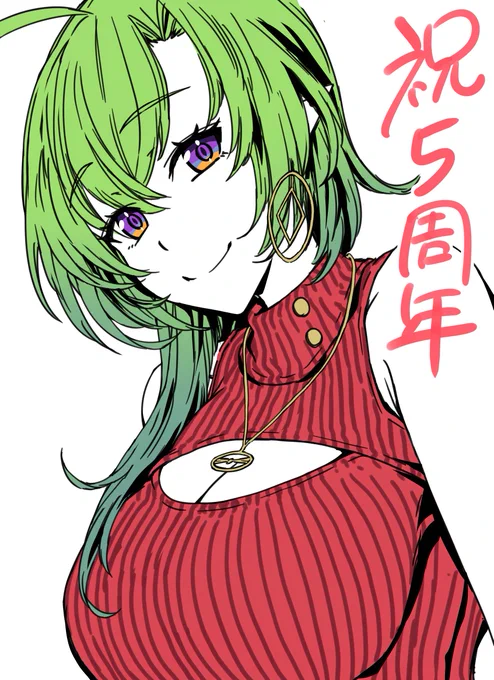 #千堂じゅん5周年 #千堂あーと 遅ればせながら活動5周年おめでとうございます