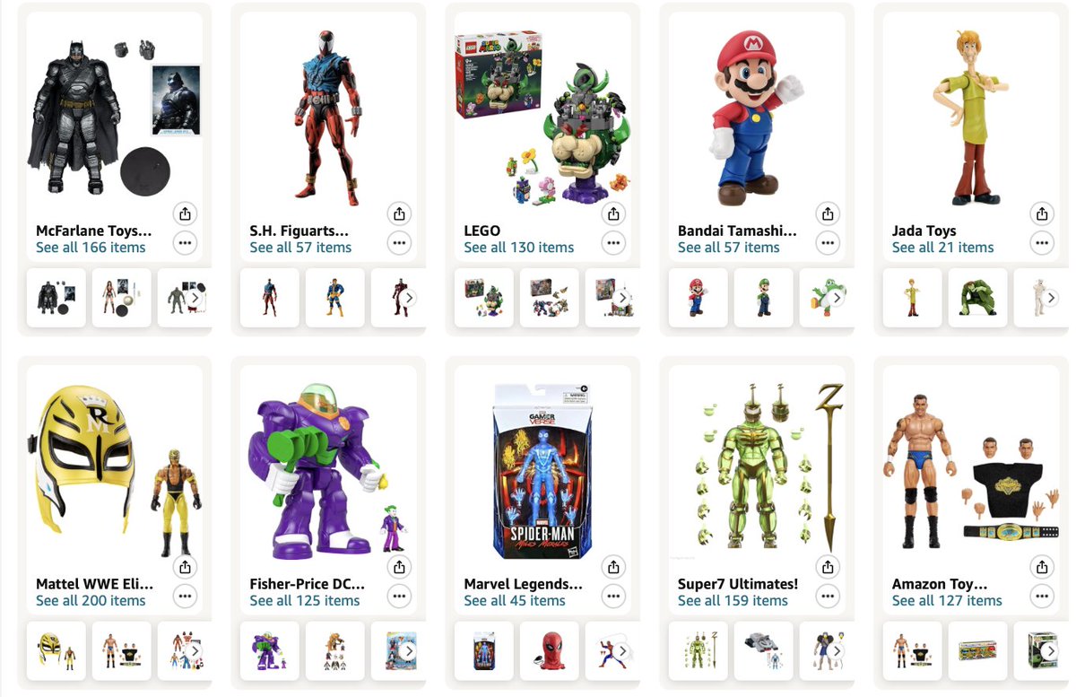 toyhypeusacom's tweet photo. The Amazon Shopping Guide has been given an update today.
Take a look - https://t.co/fiHASV4z7O
#ad #Batman #Superman #SpiderMan #LEGO #SuperMario #ScoobyDoo #WWE #Joker #Imaginext #actionfigures https://t.co/69riofAg00