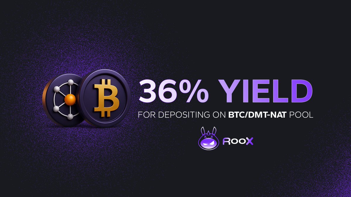 Alexoni_Calzoni's tweet photo. 36% APR,  a first for Ordinals & BRC-20. 🦘🧯

Add liquidity to the BTC/DMT-NAT pool on RooX Swap and earn big. 

👉 https://t.co/BhWD45o6En