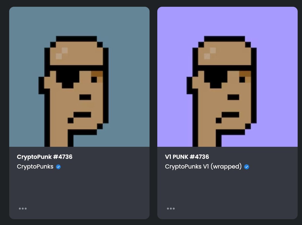 seanbonner's tweet photo. How to find a @v1punks to pair up with a @cryptopunks. I'm getting asked this almost every day now so thought I'd save myself some trouble and write a quick guide for holders because depending on the V1 in question it's either easy, impossible, or somewhere in between. 1/ https://t.co/YXuKbvnrW4