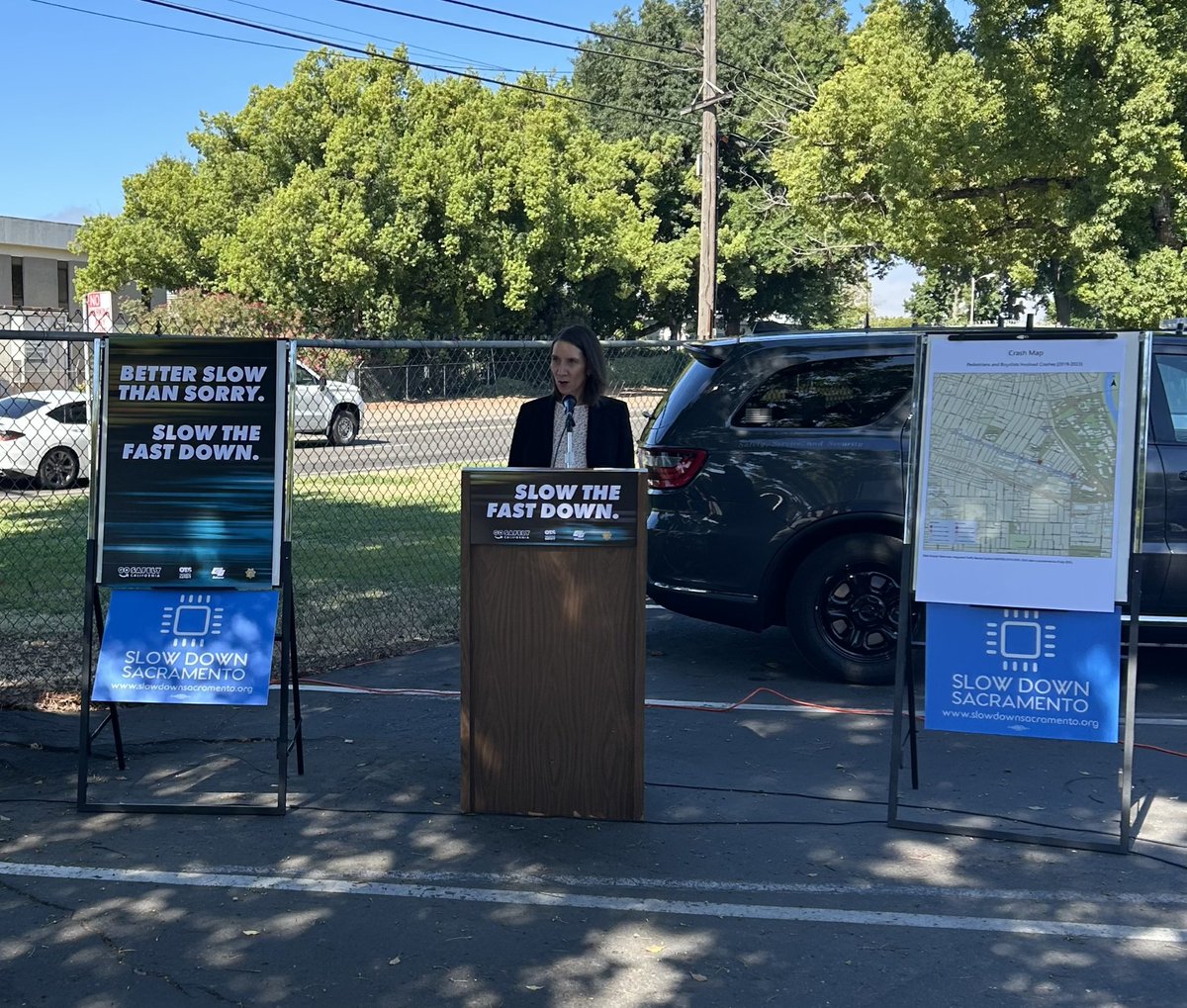 Sacramento Police Department (@sacpolice) on Twitter photo Today, the Sacramento Police Department was proud to join <a href="/OTS_CA/">CA Office of Traffic Safety</a> , <a href="/CHP_Valley/">CHP Valley Division</a> , @slowdownsacramento, and the <a href="/TheCityofSac/">City of Sacramento</a> in announcing our partnership for the “Slow the Fast Down” campaign.
This initiative is focused on reducing vehicle accidents, preventing serious and Today, the Sacramento Police Department was proud to join <a href="/OTS_CA/">CA Office of Traffic Safety</a> , <a href="/CHP_Valley/">CHP Valley Division</a> , @slowdownsacramento, and the <a href="/TheCityofSac/">City of Sacramento</a> in announcing our partnership for the “Slow the Fast Down” campaign.
This initiative is focused on reducing vehicle accidents, preventing serious and