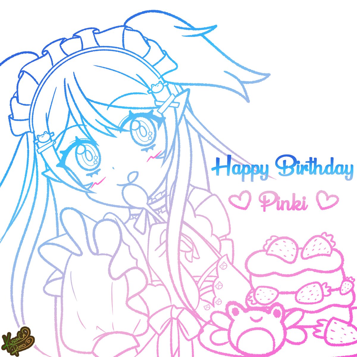 KuraiCa_Rotto's tweet photo. Happy Birthday @Pinkicafe0!! 💚💚
#pinkiart https://t.co/TMiOqOTobz