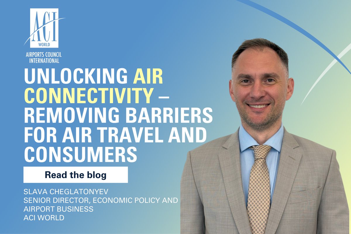 ✈️ In the fourth article of our Airport Economics series, ACI World’s Slava Cheglatonyev explores how modern air connectivity policies can unlock growth, boost competitiveness, and deliver lasting global benefits.
Read more: bit.ly/4mgYVlj