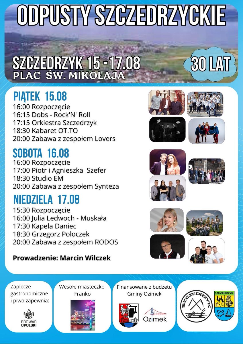 15 sierpnia zapraszamy na Odpusty Szczedrzyckie