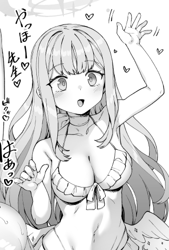 おまけミカぱい描いてる( ˘ω˘ ) 