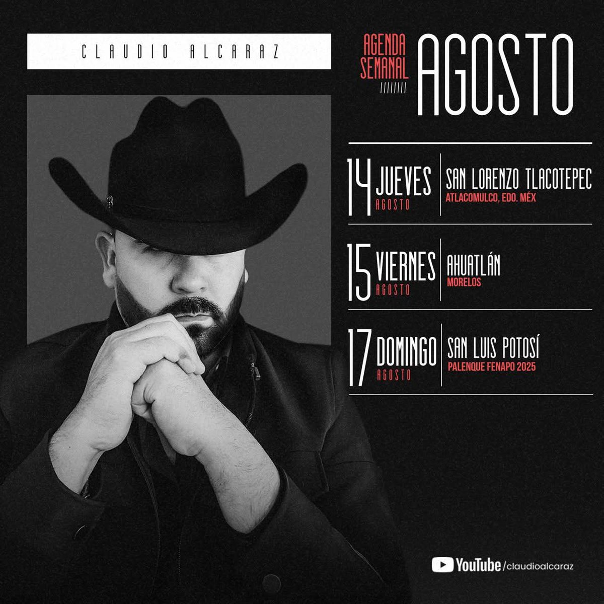 HugoCesarRami11's tweet photo. Los #FIESTONES De Este Fin De Semana
SOLAMENTE CON LOS MEJORES
@ClaudioAlcaraz y Su #BandaLaMundial https://t.co/37W7SbdBk8