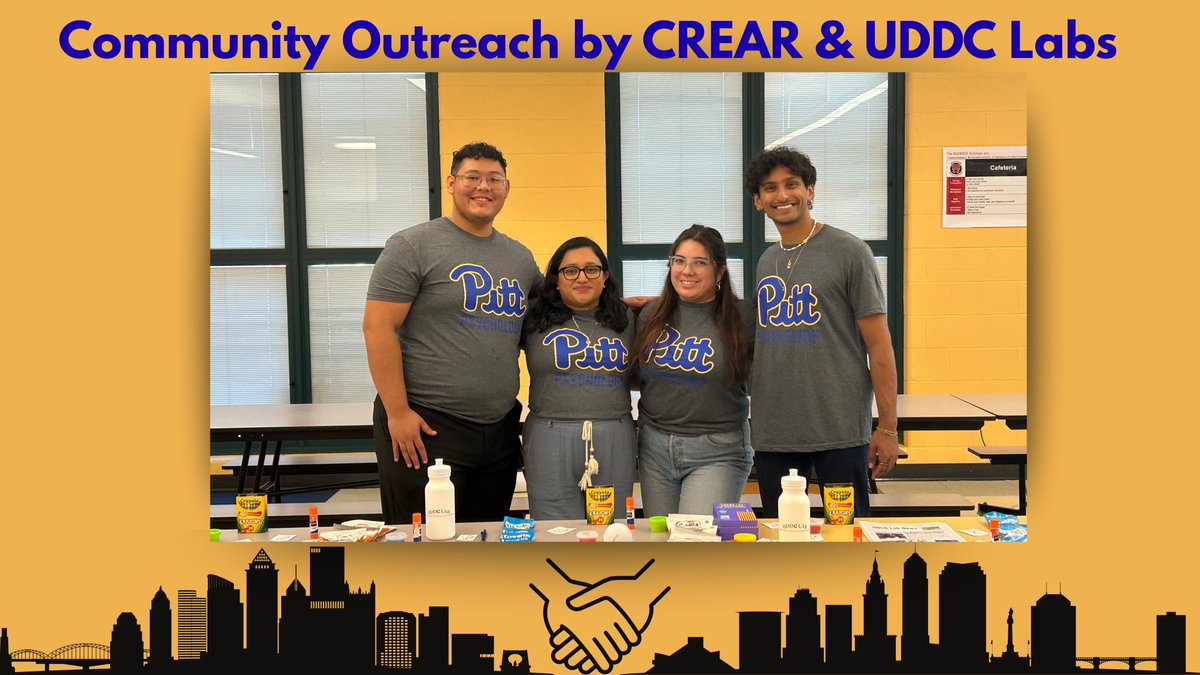We've partnered with the UDDC (Understanding Development in Diverse Contexts) Lab for a community outreach initiative! This team aims to foster a partnership between Cleveland families and the University of Pittsburgh. 

#HigherEd #PsychResearch #CommunitySupport