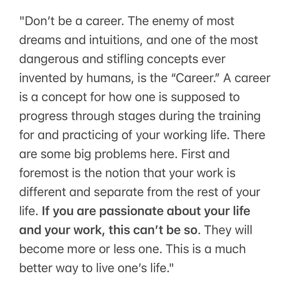 FoundersPodcast's tweet image. Sage advice from Steve Jobs: