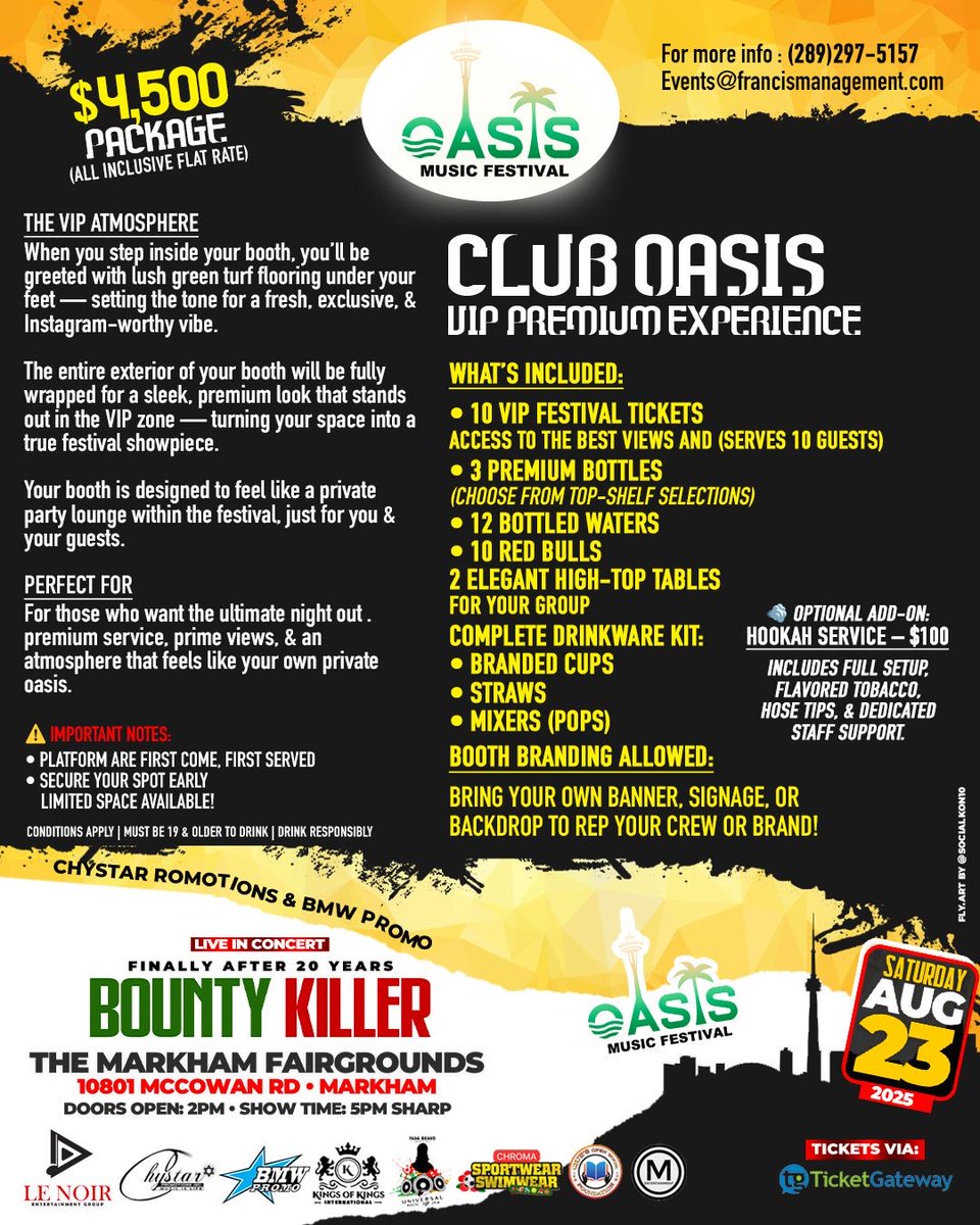 Oasis Music Festival tweet media