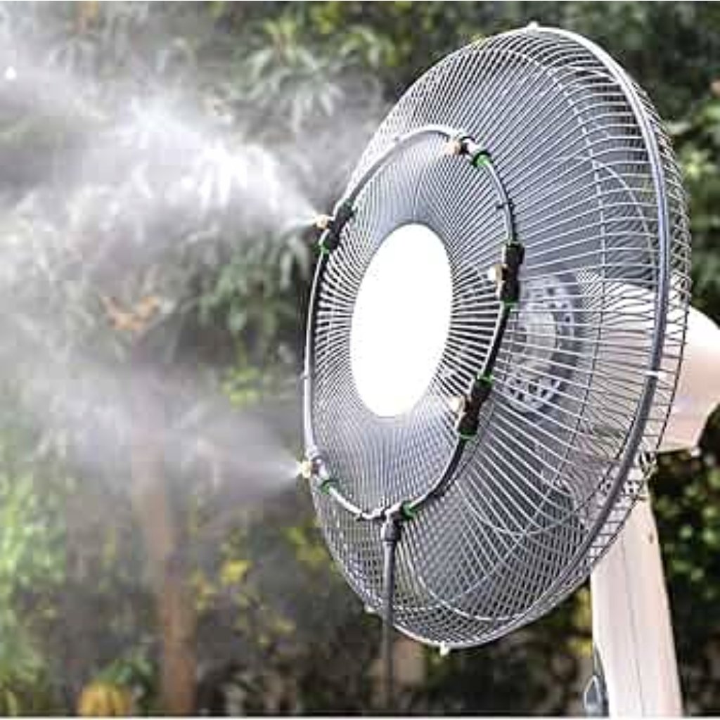 s_summan's tweet image. Beat the heat! ☀️💦 iRuiZhe Outdoor Fan Mist Cooling System Kit - perfect for patio, garden, or greenhouse! 🌳🌴 Stay cool &amp;amp; refreshed! 💆‍♀️ #MistCooling #OutdoorLiving #PatioEssentials

👇 #amazonfinds 

🛍 amzn.to/4m8Px36