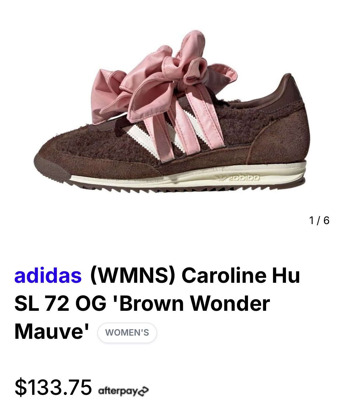 ★Adidas x Caroline Hu★SL 72 OG Brown Wonder Mauve★大人気 WMNS) adidas Caroline Hu SL 72 OG 'Brown Wonder Mauve' JH7341