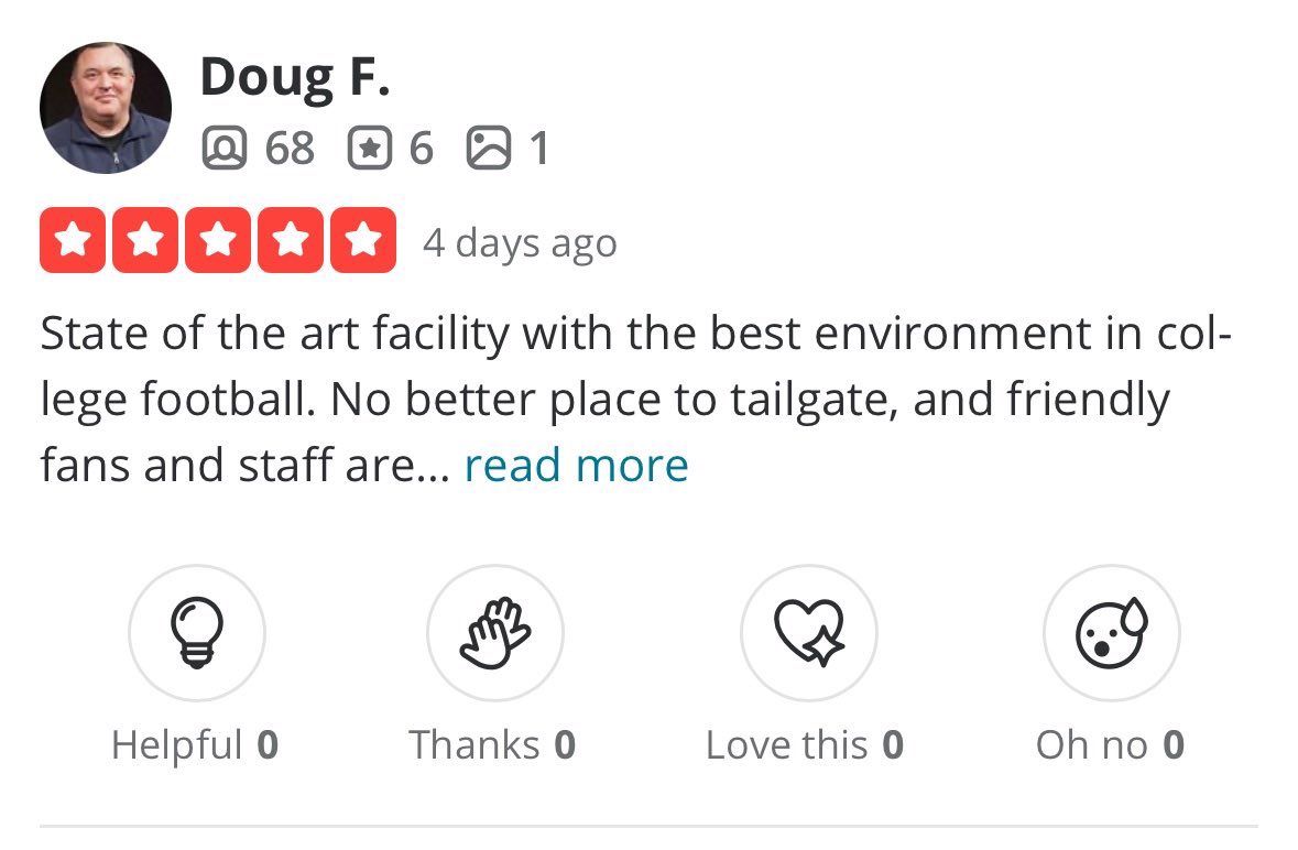 They used one dude’s review for multiple graphics….